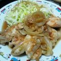 Miyu383's cooksnap of when they made 鶏むね肉でジューシーな生姜焼き♪.