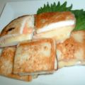 monemaruku's cooksnap of when they made はんぺんの明太チーズ焼き.