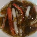 Mike929's cooksnap of when they made カニかまともずく酢の和え物.