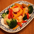 shiratori's cooksnap of when they made おやじ犬風！ ささみとパプリカの炒め物.