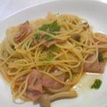 しゆうほ's cooksnap of when they made ＊簡単☆しめじとベーコンのパスタ＊.