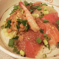 ばぶﾁｬﾝ's cooksnap of when they made ごまダレ海鮮丼♪新鮮なお刺身を使って。.