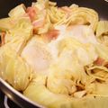 ななクレープ's cooksnap of when they made キャベツと半熟たまごのポン酢蒸し♪.