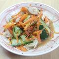 かーきん's cooksnap of when they made 鶏胸肉と胡瓜のサラダ.