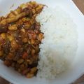 kayocoral's cooksnap of when they made 大豆ドライカレー風の炒め物.