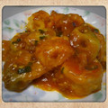 YOUKEmama's cooksnap of when they made ウチの定番・エビチリ（カサ増し）。.