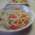 時花菜's cooksnap of when they made 簡単パスタ♪.