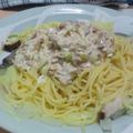 ちなみ１６'s cooksnap of when they made 簡単白菜ツナマヨスパゲティー.