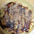 ＠げん's cooksnap of when they made シーセージ入りお好み焼き.