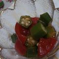 かわそんゆうこ's cooksnap of when they made トマトとオクラのマリネ.