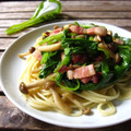 cookpading's cooksnap of when they made 簡単ほうれん草ときのこの和風パスタ.
