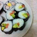 cyncyn's cooksnap of when they made サーモンとアボカドのチーズ巻き寿司.