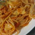 Cchang's cooksnap of when they made 簡単✿トマトとチーズのパスタ✿.