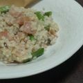 こあゆっくま's cooksnap of when they made アスパラとベーコンのリゾット.