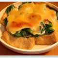 marina567's cooksnap of when they made 小松菜と厚揚げの味噌マヨ焼き.