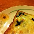 Ｒim's cooksnap of when they made 海苔わさび＆マヨチーズの和洋折衷トースト.