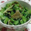 ｙuppy's cooksnap of when they made ベーコンと小松菜のにんにく醤油炒め.