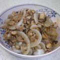 ダ〜ごはん's cooksnap of when they made 母の味♪新玉ねぎとひき肉炒め.