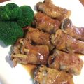 ルリナ's cooksnap of when they made グレードアップしたシメジと豚の串焼き.