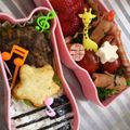 心人心's cooksnap of when they made キャラ弁＊piano弁当＊.