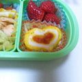 ★☆ふくちゃん☆★'s cooksnap of when they made ハートの卵焼き☆キャラおかず.