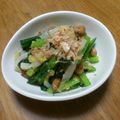 hellojou's cooksnap of when they made 塩麹入り　小松菜と白菜の納豆和え.