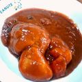 ひめポ's cooksnap of when they made シチューの素使用♪簡単煮込みハンバーグ.