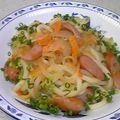 ダ〜ごはん's cooksnap of when they made 麺つゆで簡単♡焼きうどん.