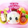 MIRY☆mama's cooksnap of when they made キャラ弁＊魚肉ソーセージｄｅ誕生日ケーキ.