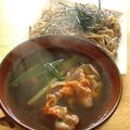 ママdeko's cooksnap of when they made ✿アツアツおつゆの豚蕎麦✿.