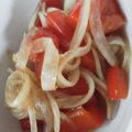 となりのメイちゃん's cooksnap of when they made さっぱり～♪赤ピーマンと玉ねぎのマリネ.