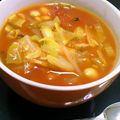 ちっひー００'s cooksnap of when they made 朝食に野菜と大豆のトマトスープ.