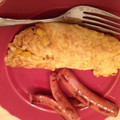 ichisemiho's cooksnap of when they made ♧コーンとマヨのふわふわオムレツ♧.