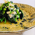 E吉☆'s cooksnap of when they made 簡単 ほうれん草のおひたし.