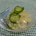 ぽっぽぺぺ's cooksnap of when they made 新玉ねぎときゅうりの酢の物☆.