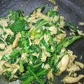 おち葉's cooksnap of when they made 油菜（菜の花）のシーチキン炒め.