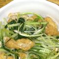 ぽこぺんぽこぺん's cooksnap of when they made シャキっとおいしい☆水菜と油揚の煮びたし.
