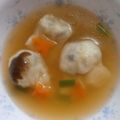 白いぐれーぷ's cooksnap of when they made ハロウィンに　お化けワンタンスープ.