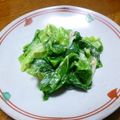 B子chan's cooksnap of when they made レタスの酢みそ和え.