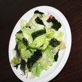 ワンピ's cooksnap of when they made 超簡単！レタスの韓国海苔炒め.