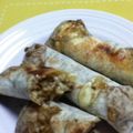 nontan1225's cooksnap of when they made トースターで揚げない♪残りカレーの春巻き.