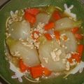 あっと１２２４'s cooksnap of when they made とろとろカブの鶏そぼろあんかけ(^-^).