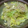 ひなっちち's cooksnap of when they made 春キャベツと大豆もやしのジンジャーナムル.