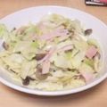 aster173's cooksnap of when they made しめじときゃべつのクリームスパゲティ.