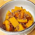 ぽりぽり拓庵's cooksnap of when they made ひき肉と玉ねぎで★カボチャの煮物★.