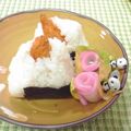 ととろ＆めい's cooksnap of when they made わさマヨ✿海老天おにぎり.