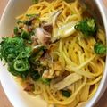 蝶々蝶's cooksnap of when they made サバ味噌パスタ.