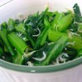 megu812's cooksnap of when they made 小松菜とじゃこのごま油炒め.