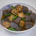 ダ〜ごはん's cooksnap of when they made ほたてとこんにゃくの煮物.