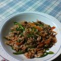♡梅子♡'s cooksnap of when they made 豚バラ肉と筍のチンジャオロース風.